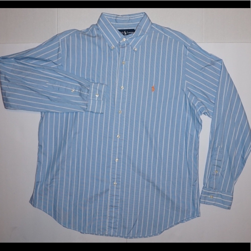 Polo Ralph Lauren Classic Fit Blue Striped Shirt